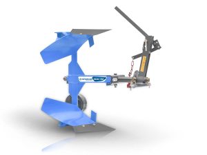 Αναστρεφόμενο μονόυνο άροτρο- αλέτρι 10άρι με μοχλό μηχανικής περιστροφής για μικρά τρακτέρ MOA10-RM