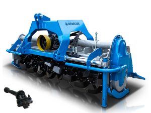 Φρέζα βαρέως τύπου, γραναζωτή, σαζμάν 4 ταχυτήτων, με υδραυλική μετατόπιση για μεσαία τρακτέρ Solis, LS, Landini, New Holland- επιφάνεια εργασίας 200cm