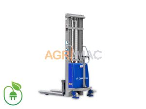 Ημι-ηλεκτρικό παλετοφόρο ανυψωτικό 1T| ηλεκτροκίνητη ανύψωση Duplex 3000mm| Μπαταρία 12V100AH (Μηχάνημα Επίδειξης)