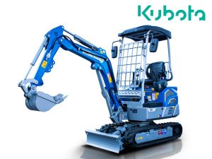 Μίνι τσαπάκι 2.1T, Kubota Diesel, με περιστροφή στην μπούμα, πτυσσόμενες ερπύστριες, πλαϊνούς μοχλούς χειρισμού και γραμμή σφύρας EB21-PRO