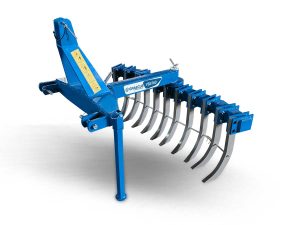 Πετροσυλλέκτης για τρακτέρ, με Hardox 450 σταβάρια και 360º περιστροφή YBS180