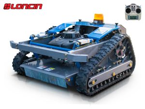 Τηλεκατευθυνόμενος στελεχοκόπτης 55εκ χόρτων με μαχαίρια, υβριδικός, ερπυστριοφόρος, με ραδιοχειριστήριο εμβέλειας 150m και Loncin 225cc 9.5hp RSC55 Hybrid